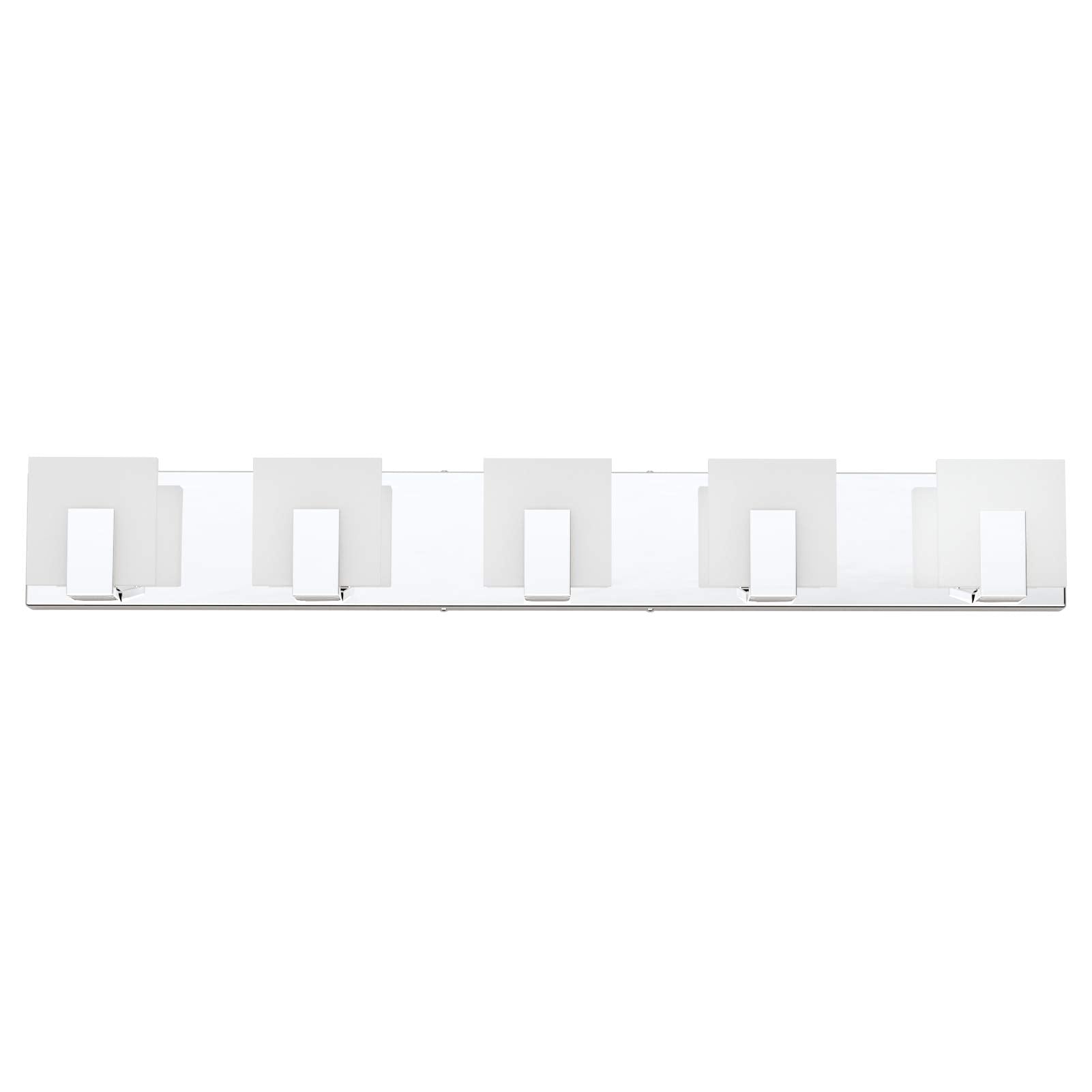 Aipsun Modern Led Bathroom Vanity Light - 5 Lights, Chrome Stainless Steel, Up And Down Over Mirror, 6000K White Light, Model Ca-1105-5T