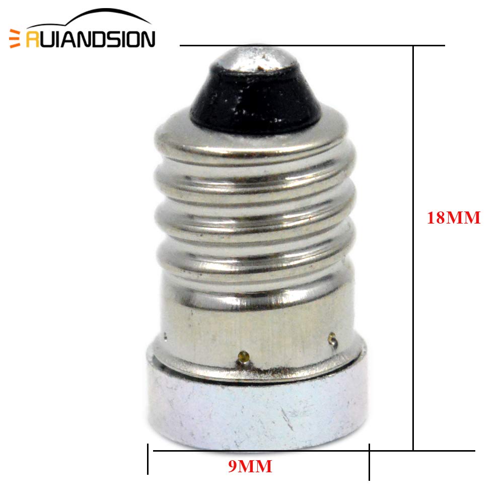 Ruiandsion 4Pcs 3V 6V 12V E10 Led Bulb 3030 3Smd White Led Replacement Bulb Upgrade For Flashlights Torch Light,Negative Earth (