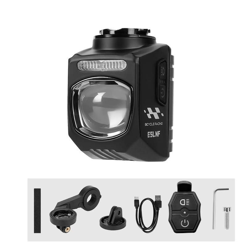 Underneath Mounted Bike Light for Night Riding, 1200LM Road Bike Front Light with Remote, USB C Rechargeable Bicycle Headlight, 