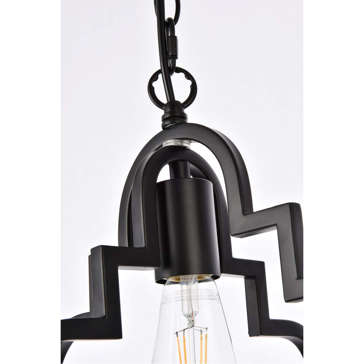 Living District Indoor Modern Home Decorative Bright Ceiling Sandara 1 Light Pendant in Black