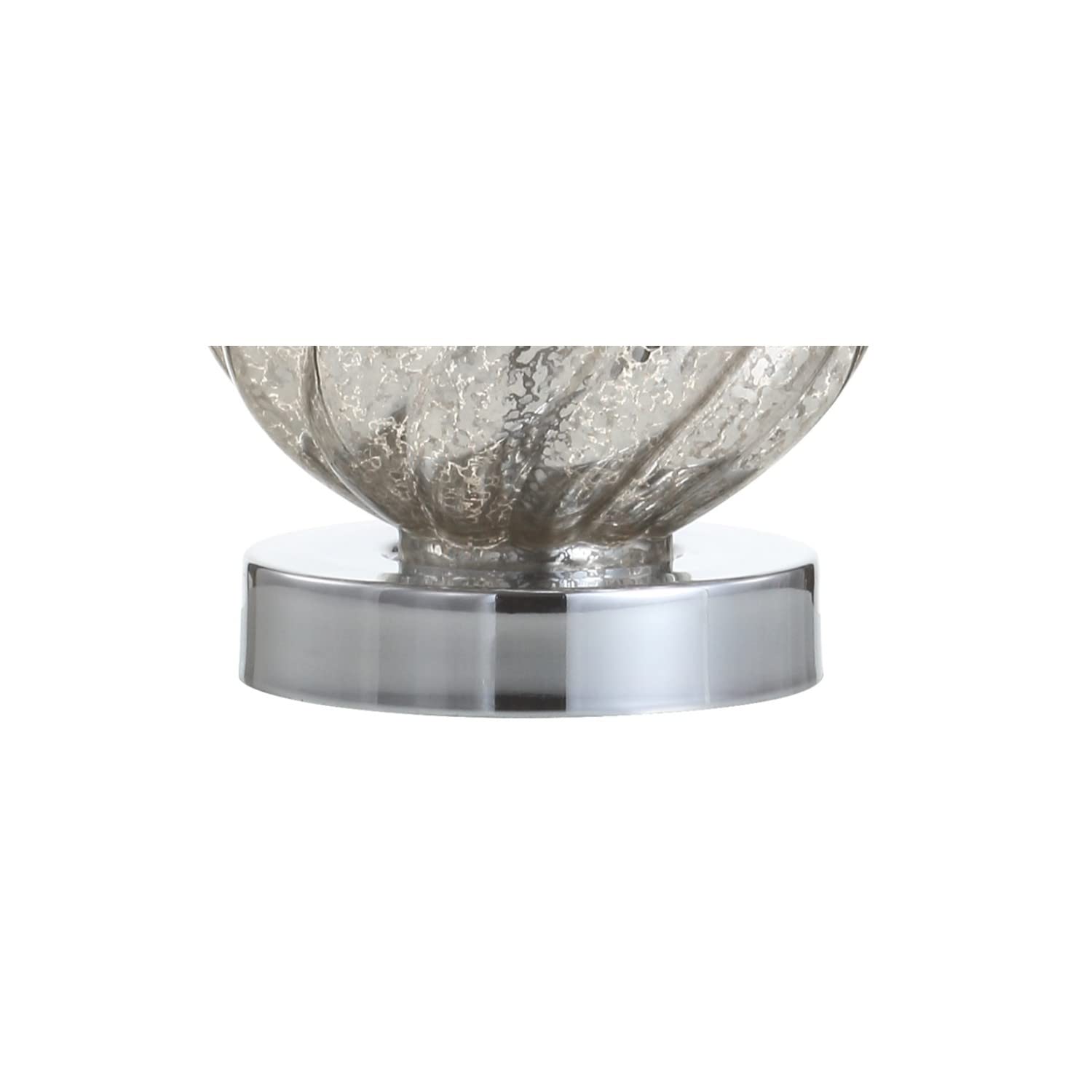 JONATHAN Y JYL1034A Glass/Metal LED Table Lamp 20.5in Mercury Silver for Bedroom Living Room Office