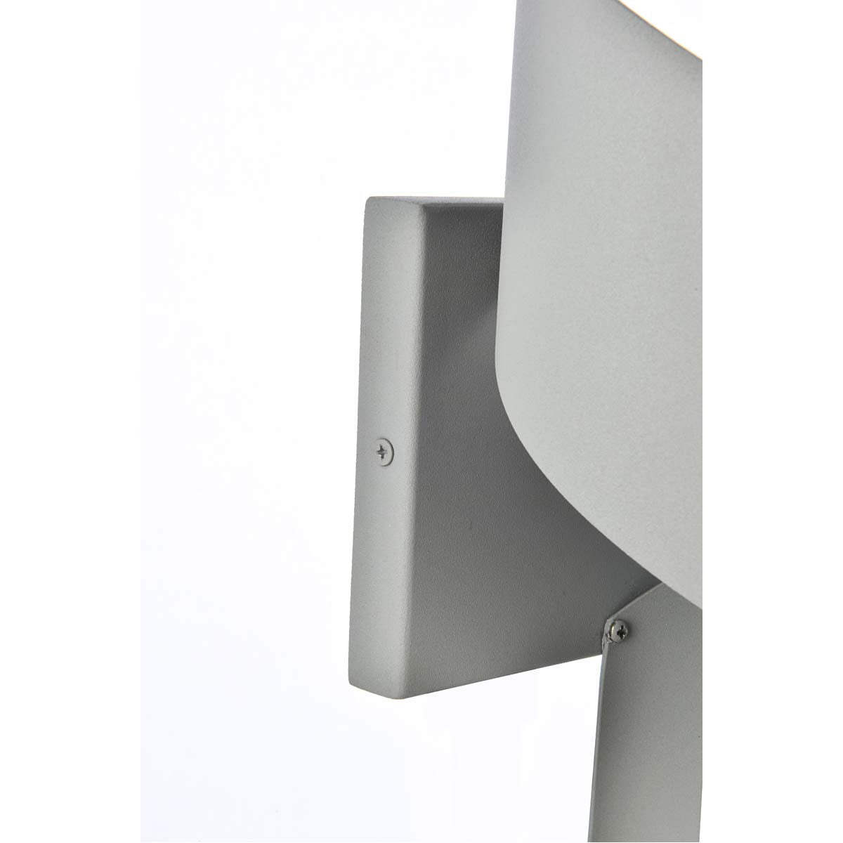 Living District LED Wall Sconce, Modern Design, Metal, 4.875inLx5.5inWx12.75inH, Silver, Model LDOD4034S