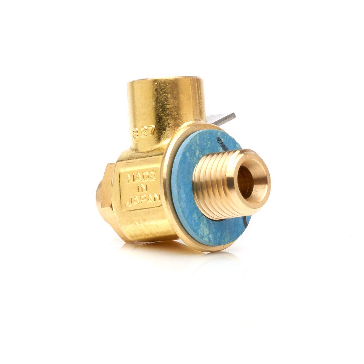 Fumoto F133S Large Body Valve with Short Nipple & Lever Clip, 12mm-1.25, Gold, 1.21 cu in