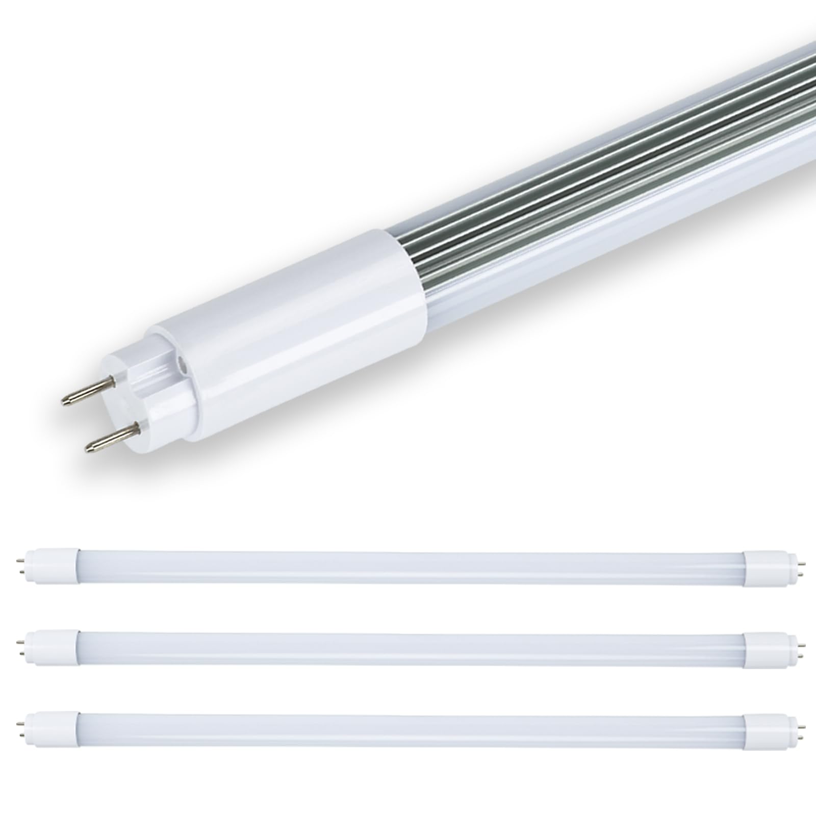 Sokply T8 T12 4Ft Led Bulbs Light Tube Type A+B 18W 2250Lm, F32T8/F40T12 Led Fluorescent Replacement(18W=30W), 5000K Daylight, P