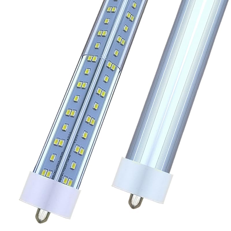 Caikag 8Ft Led Ballast Bypass Bulbs Single Pin 144W, F96T12 Replacement Single Pin Fa8 8 Foot Led Shop Lights, T8 T0 T12 Tube Li