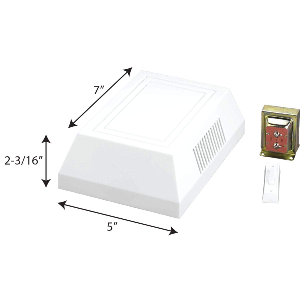 Progress Lighting PC001-30 Lighting Accessory, 4" x 7.19", White, Plastic