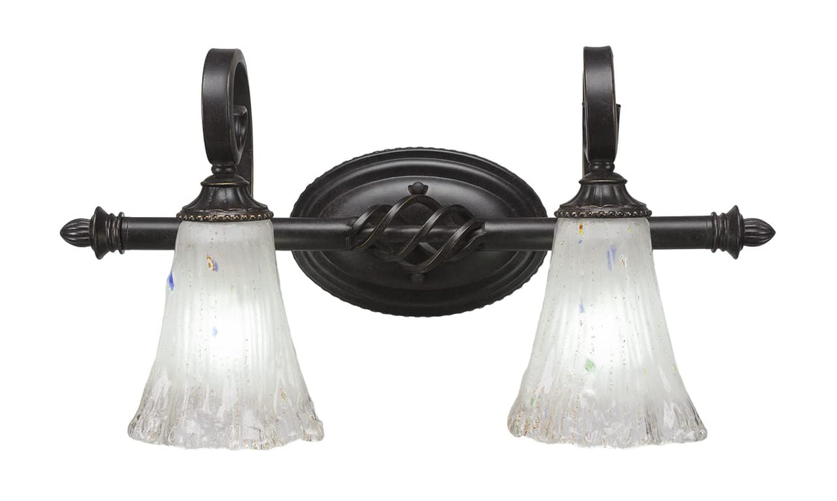 Toltec Lighting Elegante 2 Light Bath Bar In Dark Granite (162-Dg-721)