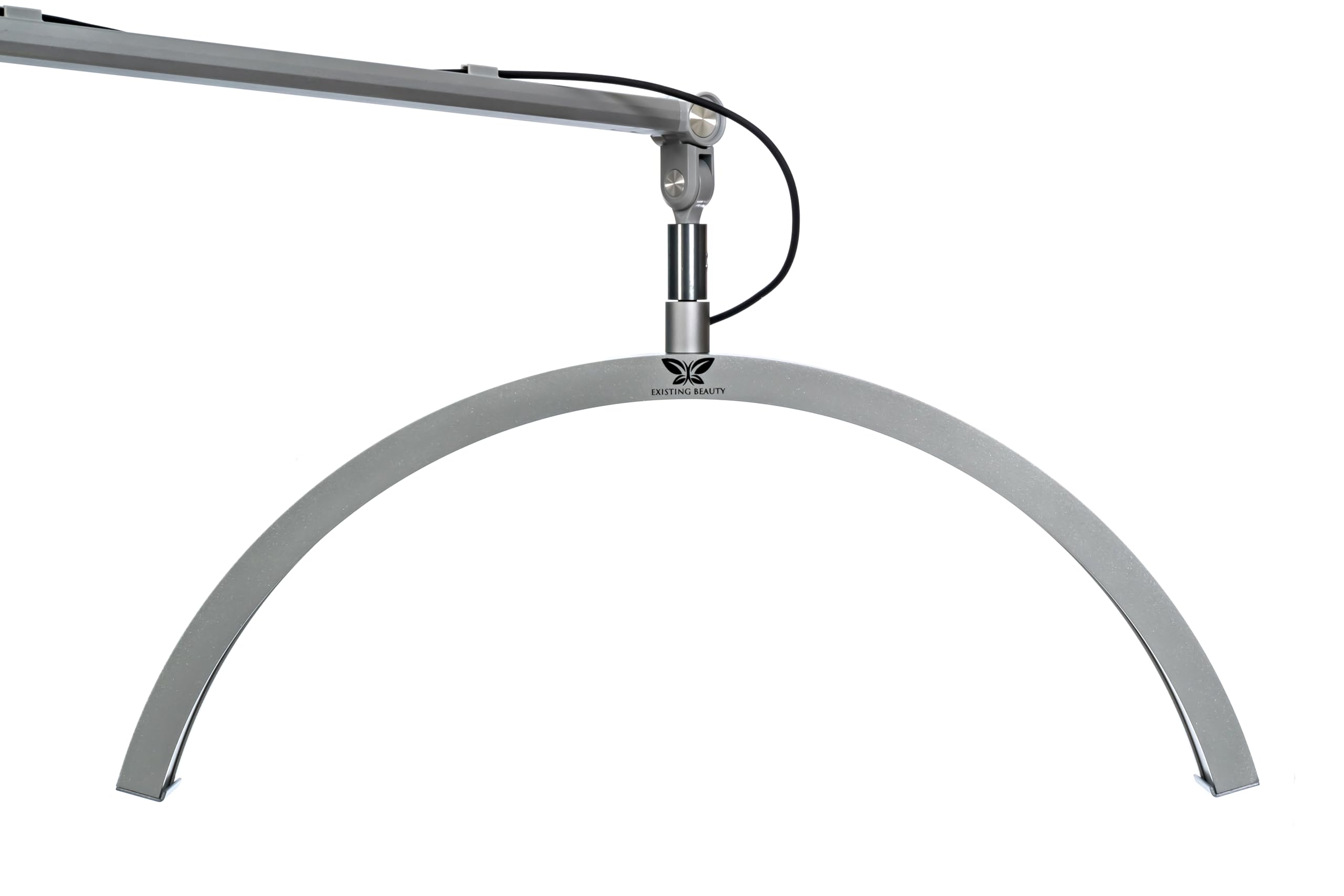 Existing Beauty LED Half Moon Light for Eyelash Tech - Adjustable Brightness, Black, Aluminum, Easy Setup