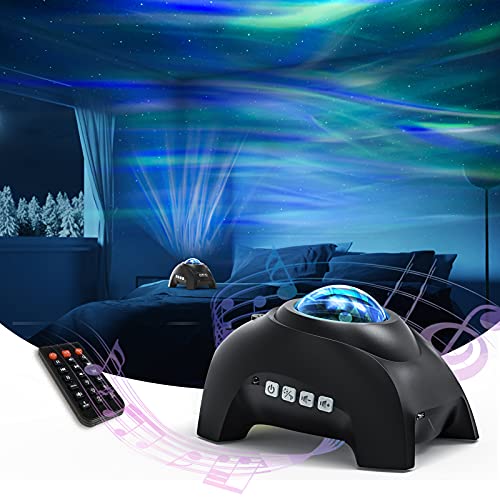 Northern Lights Aurora Projector, Airivo Star Projector Music Speaker, White Noise Night Light Galaxy Projector For Kids Adults