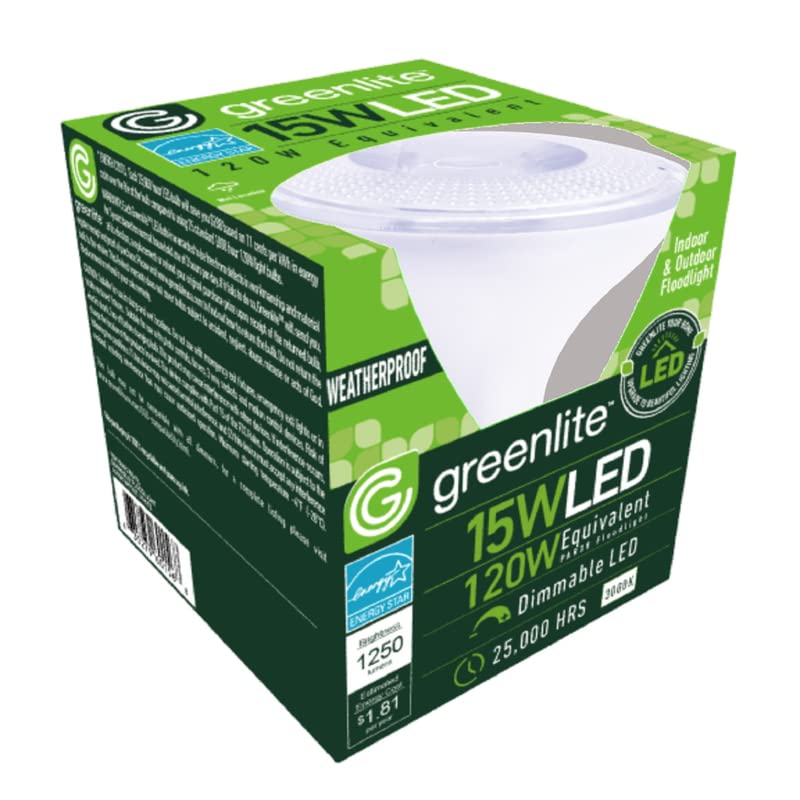 Greenlite Par38 E26 (Medium) Led Floodlight Bulb Bright White 120 Watt Equivalence 1 Pk - Total Qty: 1