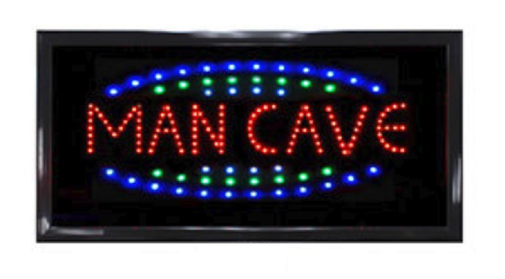 American Art Decor LED Wall Sign - Retro Neon Wall-Mounted Decor - 19in x 10in x 1.25in - Man Cave - Model 71744 - Plastic