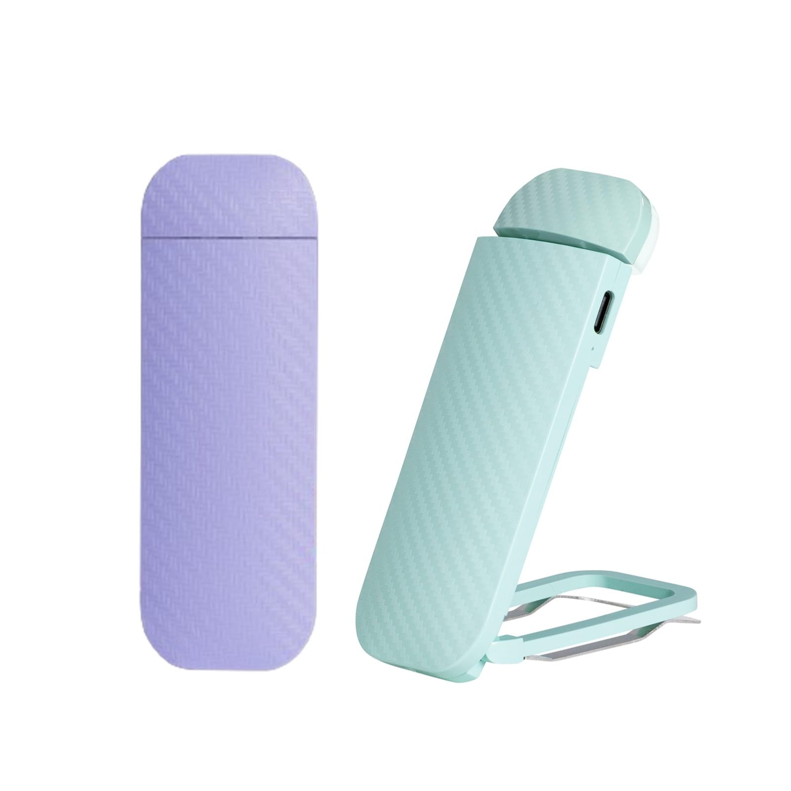 HEMONNKAM 2 Pack Rechargeable Reading Light, Clip On Book Light, Purple+Light Blue