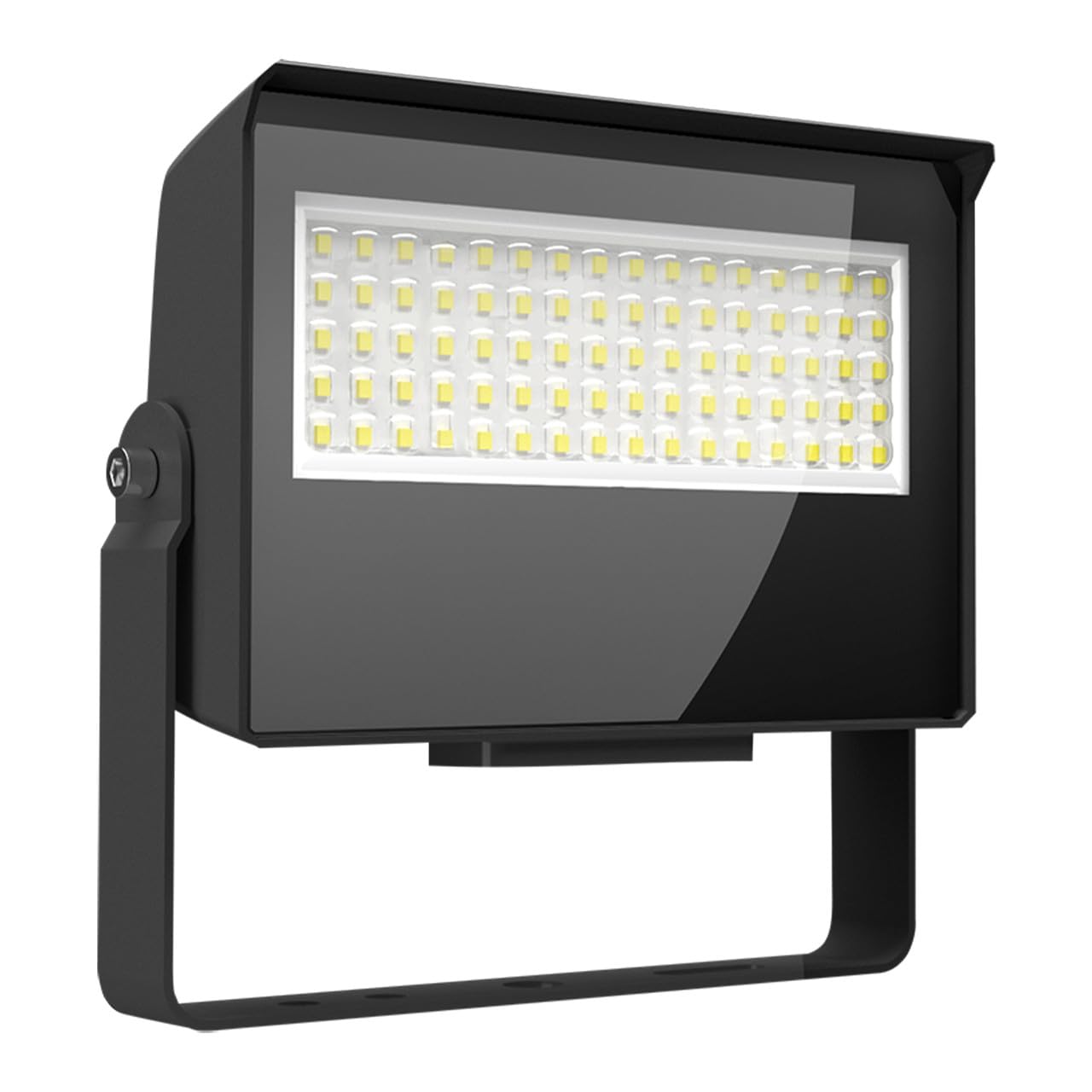 Rab Lighting Rab X22 4-Way Adjustable Dusk To Dawn Led Flood Light, 3000K/4000K/5000K Selectable, 20W/25W/30W/35W Adjustable, 55