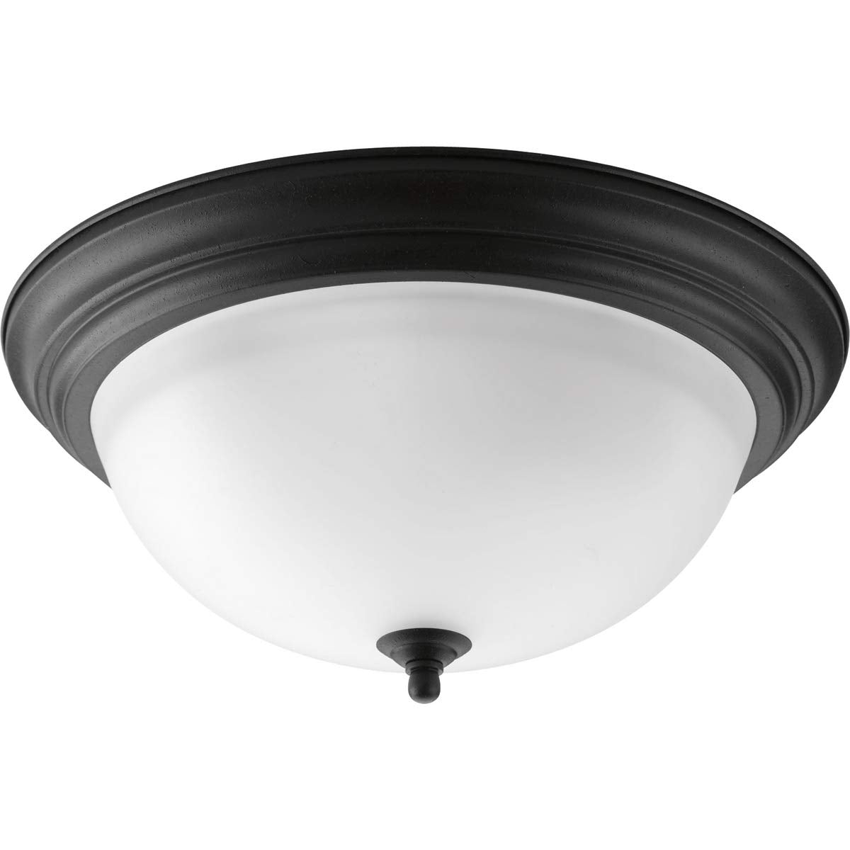 Progress Lighting Three-Light Dome Fixture Alloy Steel Forged Black 15-1/4in Model P3926-80