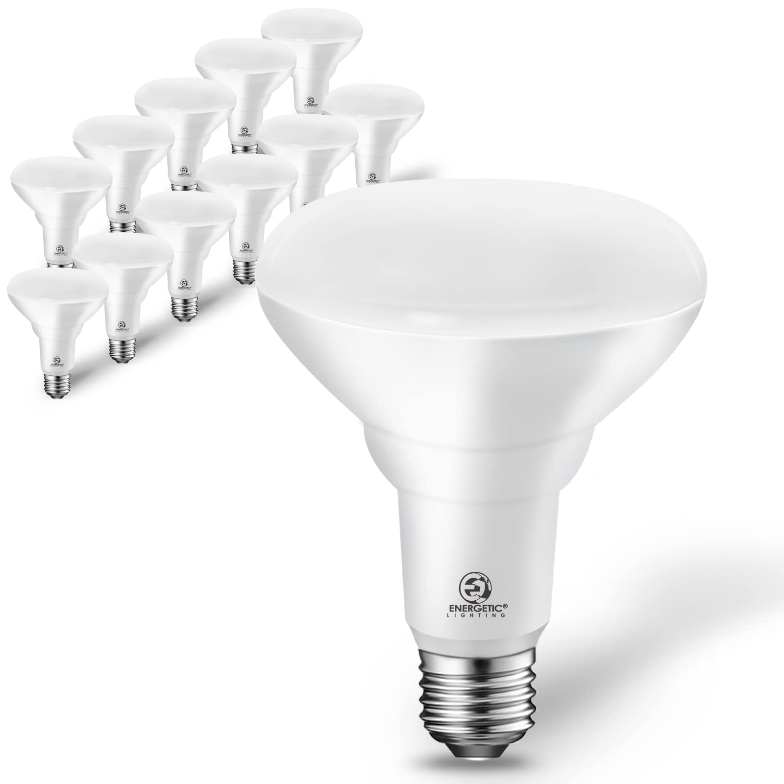 Energetic 12-Pack Br30 Led Recessed Light Bulb, 11W=75W, 2700K Soft White, 900Lm, Dimmable Ceiling Flood Light Bulb For Cans, Cr