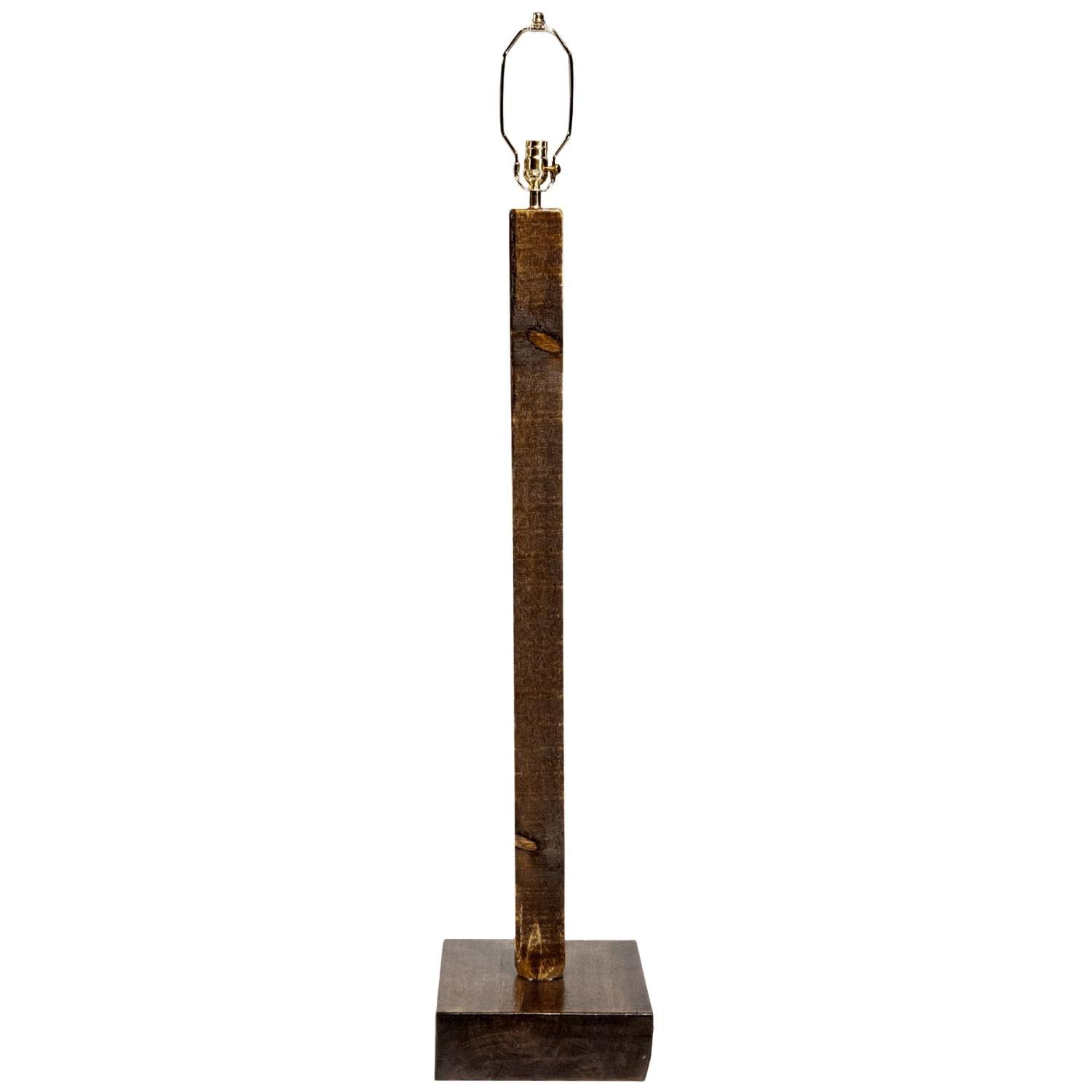 Montana Woodworks Floor Lamp, Wood Material, 11inL x 13inW x 61inH, Early American Color, Model MWHCFLSL