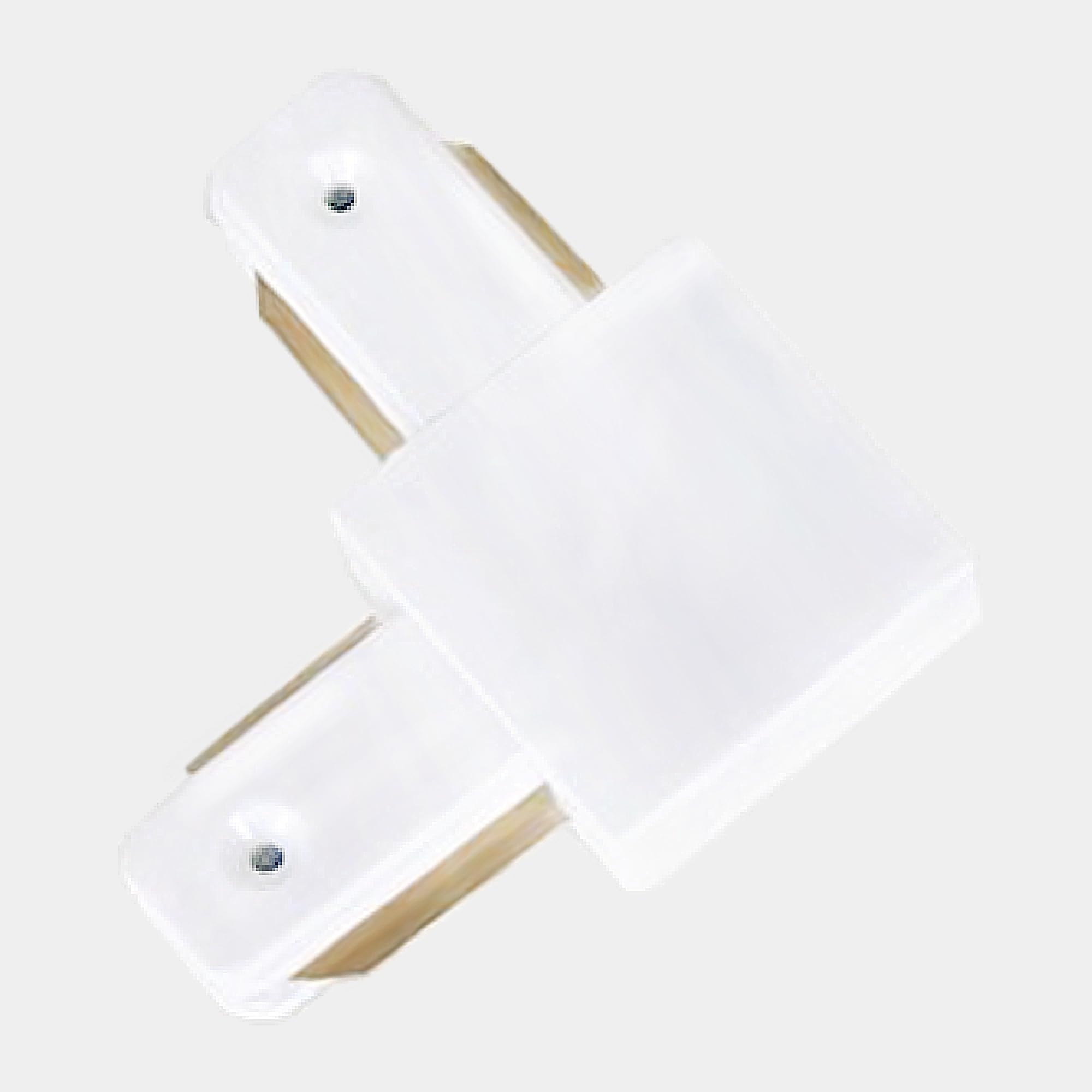 Yuemegou 1 Track Lighting Connectors-L-Type Single Circuit 2-Wire, Track L Connector,for Track Lighting Accessories J&L Type Tra