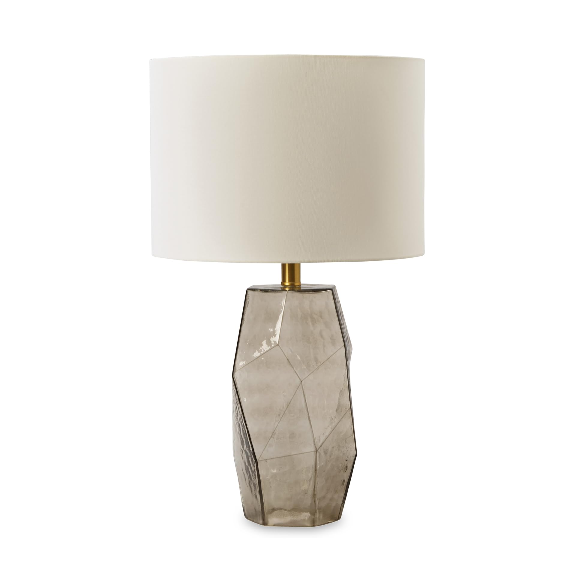 Signature Design by Ashley Taylow Contemporary 23.5 Glass Table Lamp, Light Brown