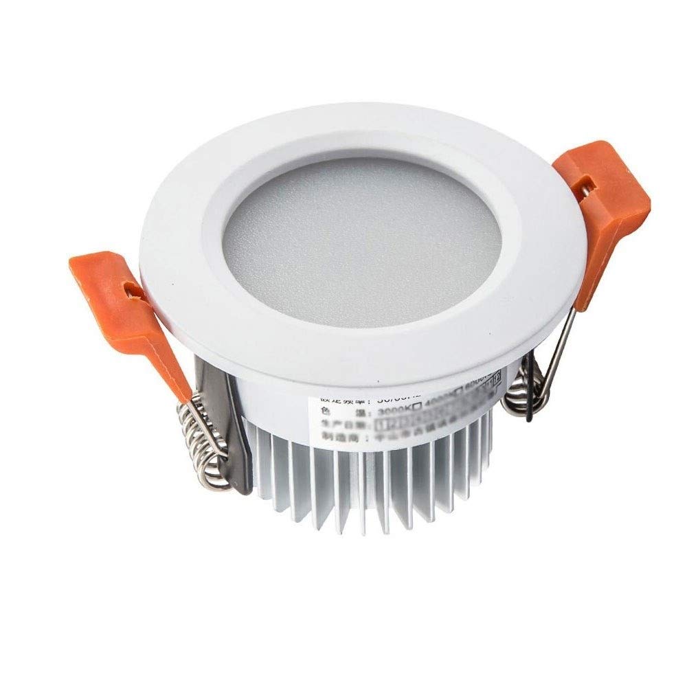 OZZKI Recessed Ultra-Thin Round 7W LED Recessed Ceiling Panel Lantern Matt White Interior Commercial Clothing Store Painting Exh