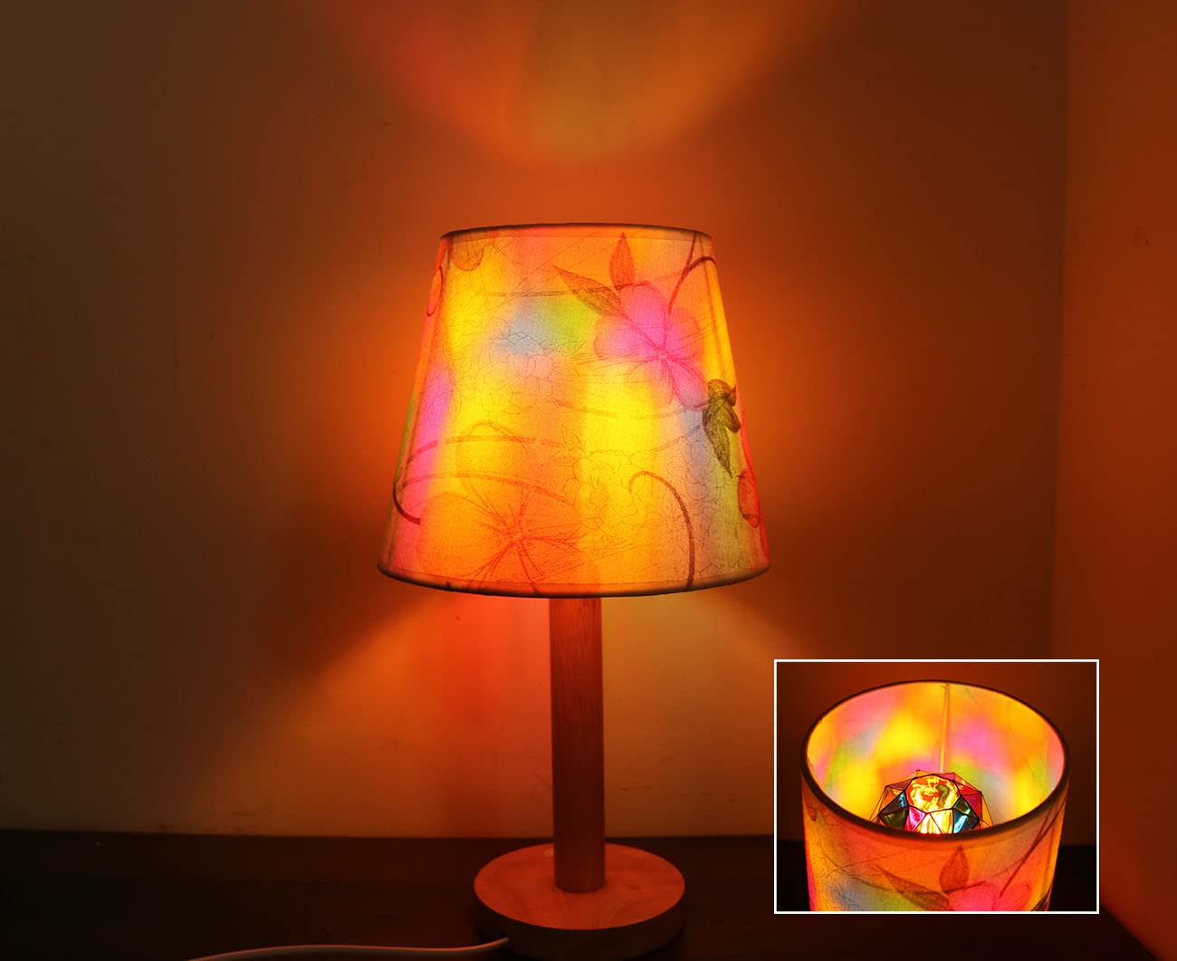 Greeogin Dimmable Stained Glass Led Light Bulb,Diamond Shape Led Bulb, E26 Base 6 Watts G95 Shape Light Bulbs, For Home Party,Re