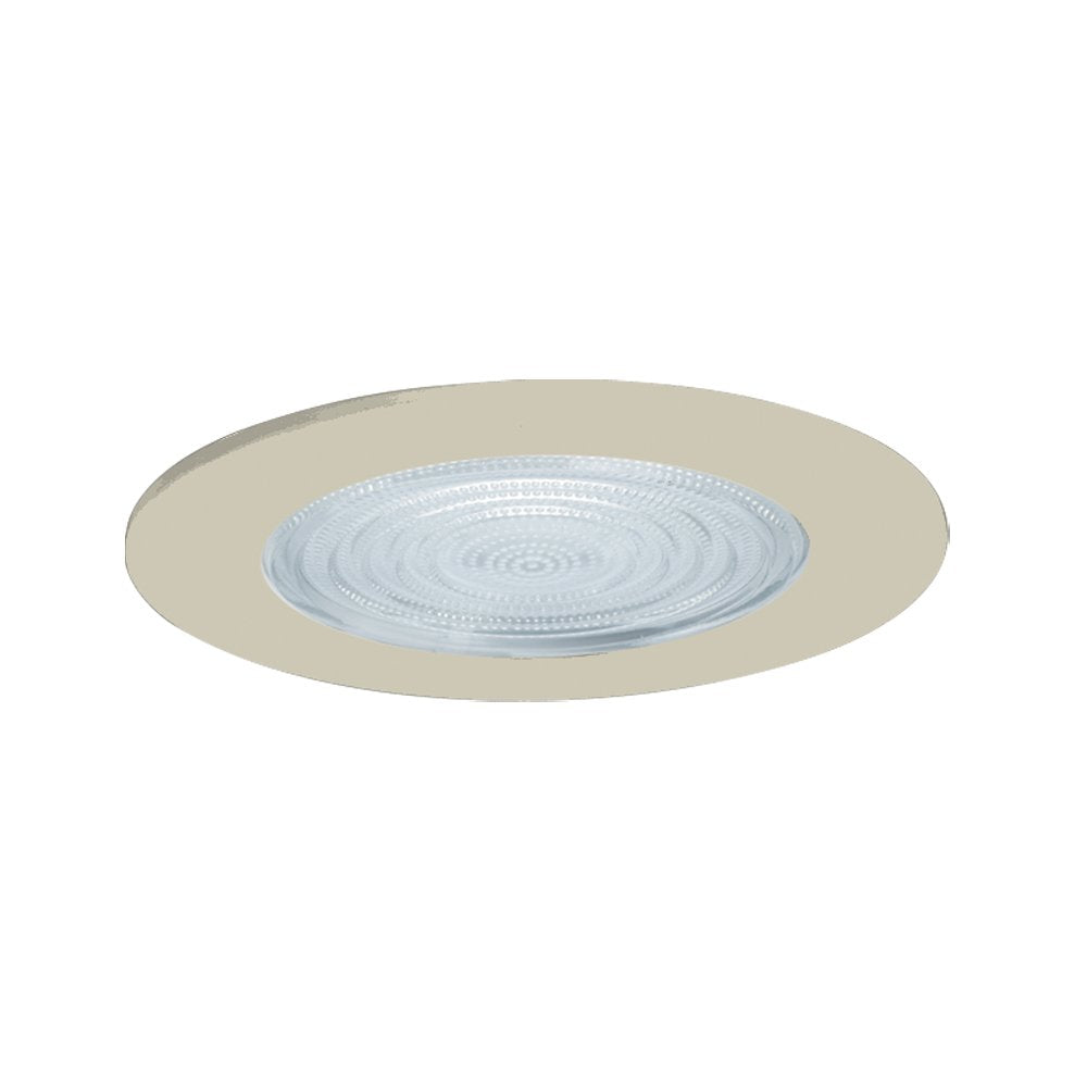 Jesco Lighting Tm5507St 5-Inch Aperture Line Voltage Trim Recessed Light, Fresnel Lens For Shower, Satin Chrome Finish
