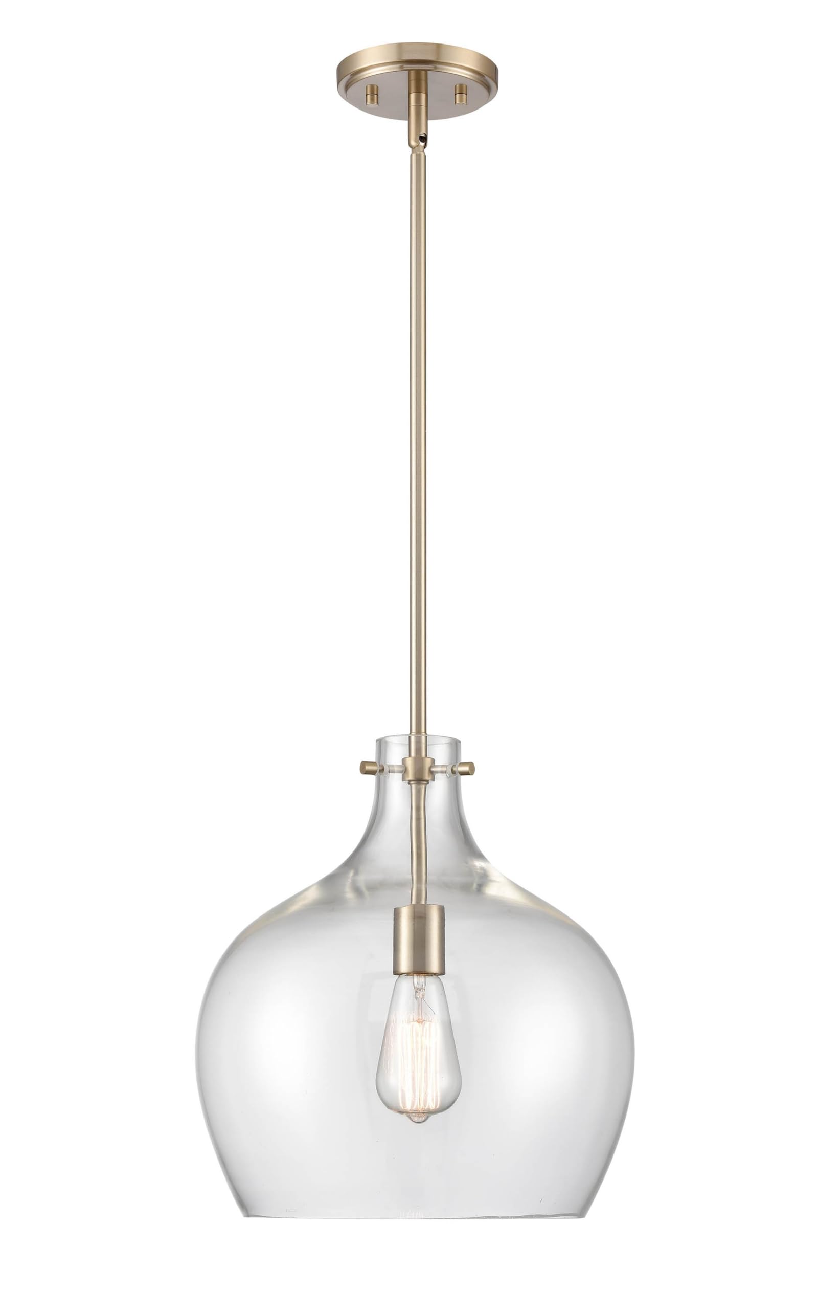ML Lighting - 1 Light Pendant light 50.125 Inches Tall and 12.875 Inches Wide - Modern Gold