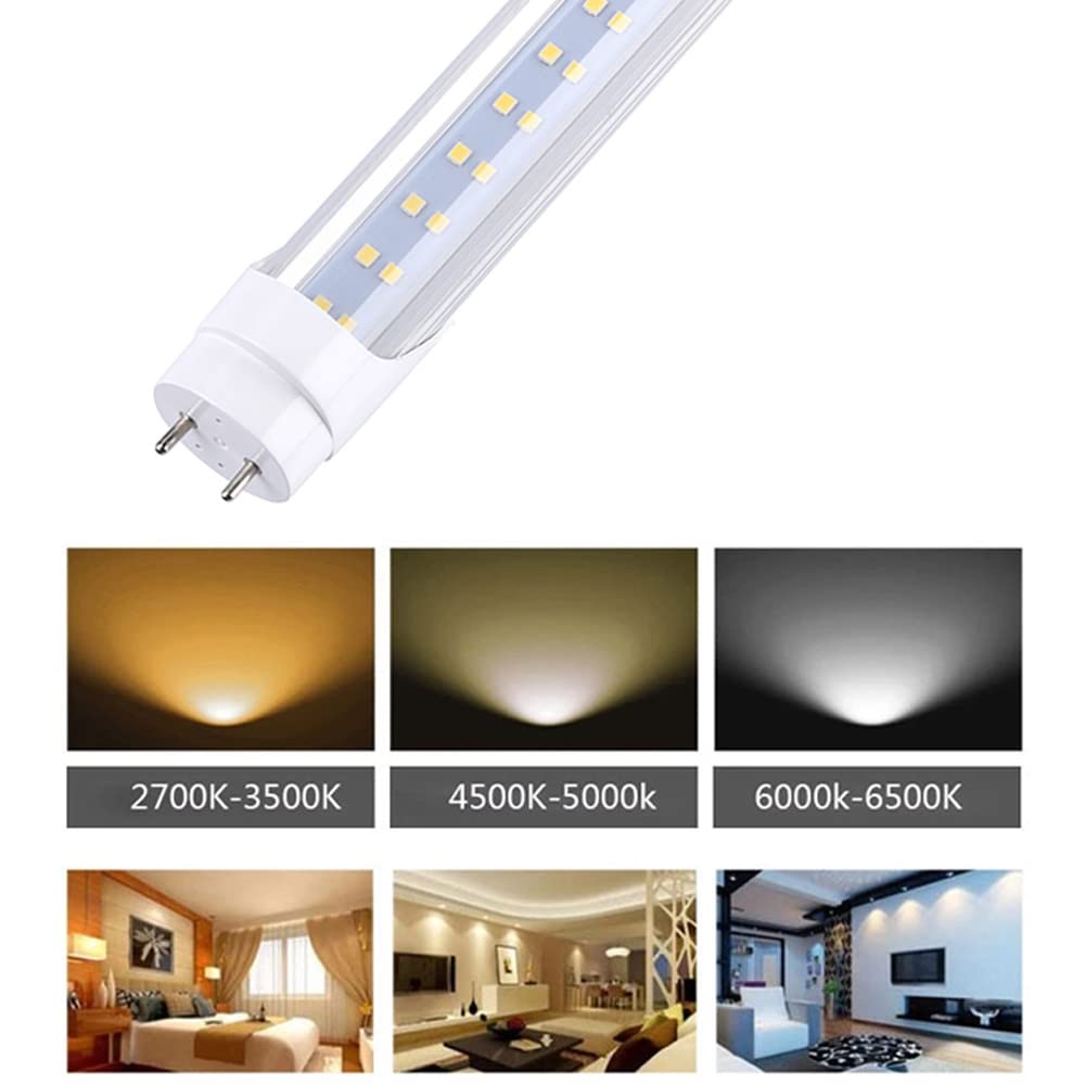 JOMITOP T8 LED Light Bulb 4FT 3360 Lumens Day White 5000K Dual-End 100 Pack Model T812-28W-TS-50K100