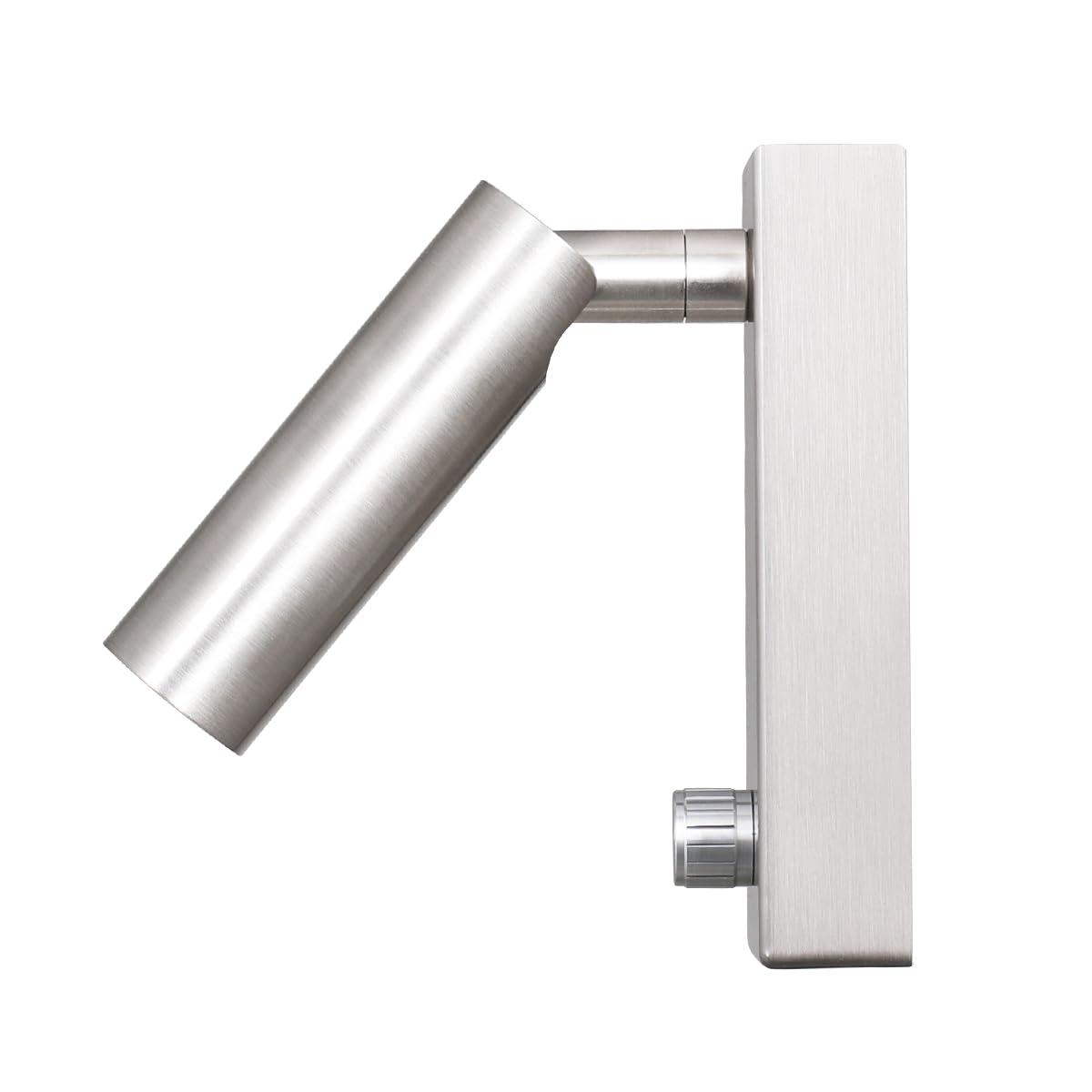 Agese Led Wall Mounted Reading Lamp, 5W Warm White 3000K, Nickel Knob Switch