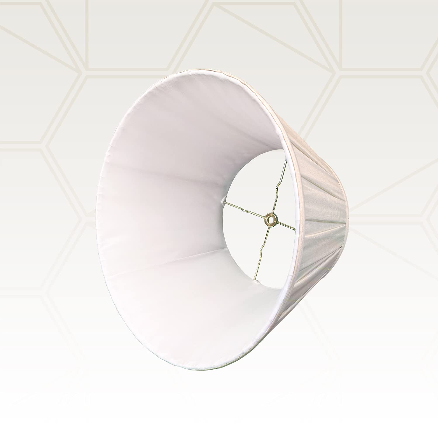 Royal Designs Empire English Pleat Basic Lamp Shade, Beige, 10 X 14.5 X 10