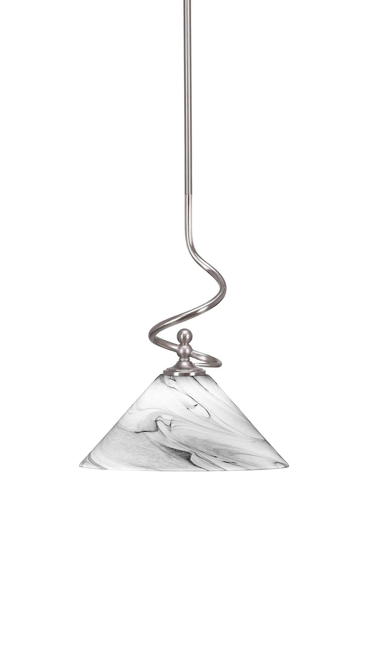 Capri 1 Light Mini Pendant in Brushed Nickel (901-BN-2129)