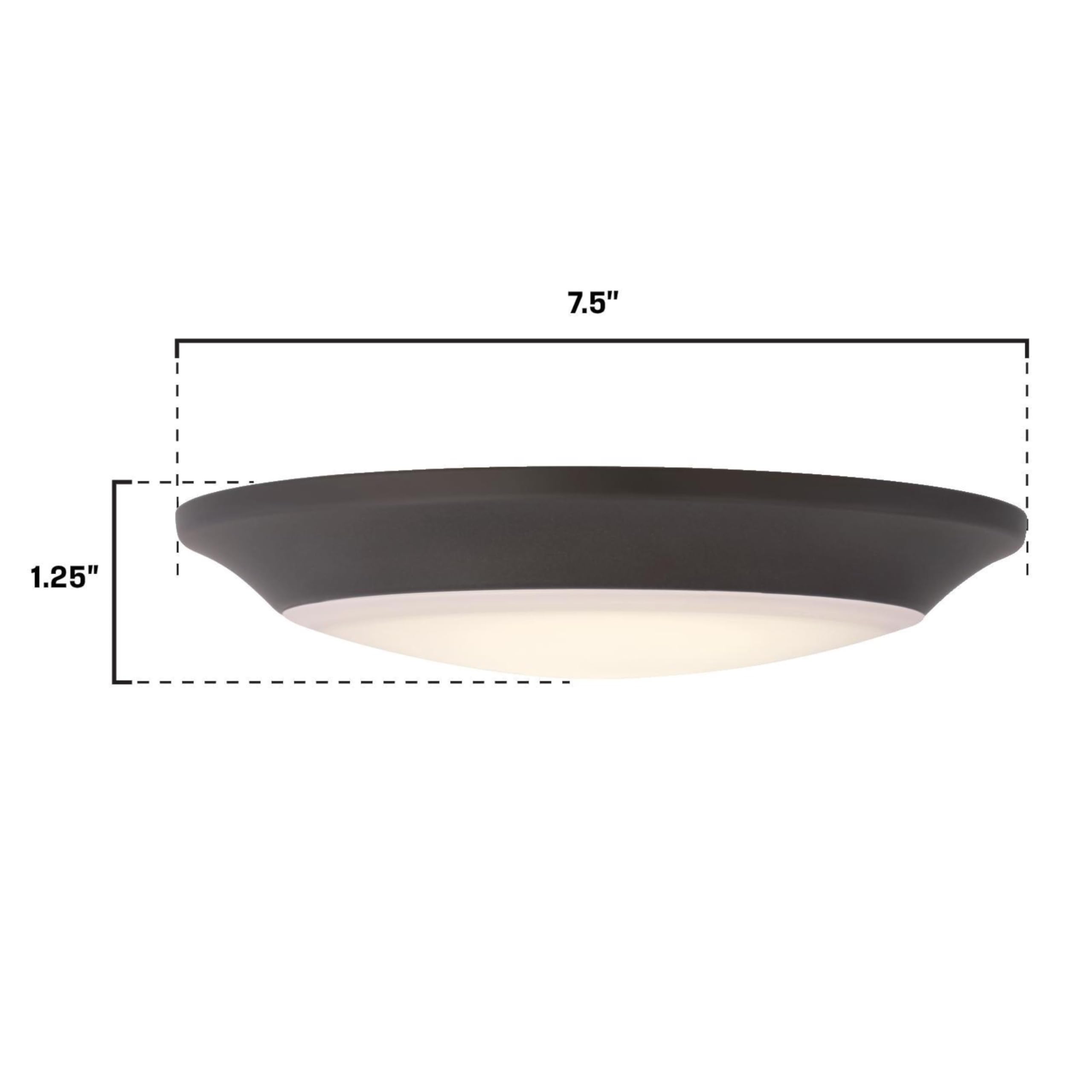 Westinghouse 6134100 Makira Traditional One-Light, 7.5 Inch 16 Watt Dimmable Led Indoor/Outdoor Selectable Surface Mount Fixture