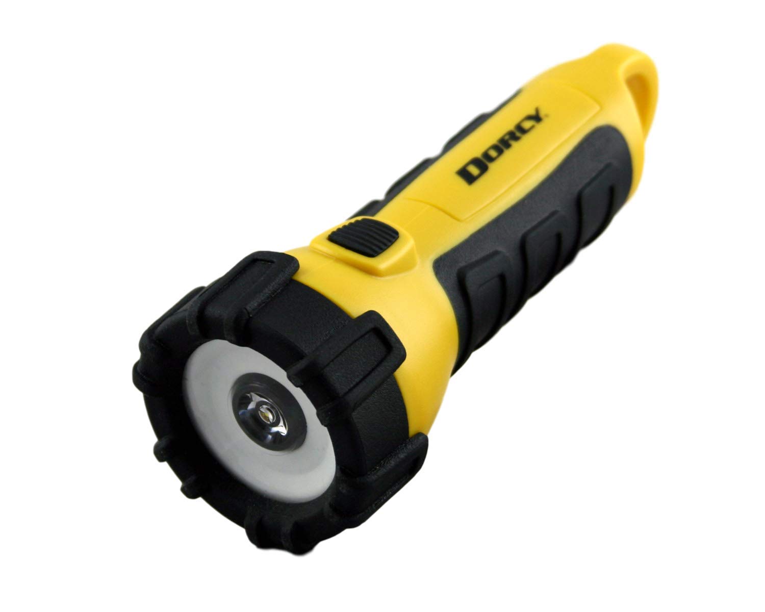 Dorcy 41-2521 Water Resistant Battery Powered Floating Led Flashlight With Carabiner Clip, Ideal For Camping And Outdoors, Bright Yellow