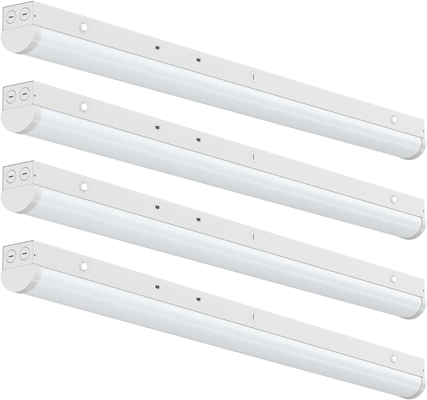 4FT LED Linear Band Light  Super Bright 4 Foot LED Shop Lights 70W 60W 50W 40W 30W/6CCT 3000K-6500K Selectable  Flush Mount or Hanging 0-10V Dimmable Commercial Garage Ceiling Light  ETL DLC(4 Pcs)