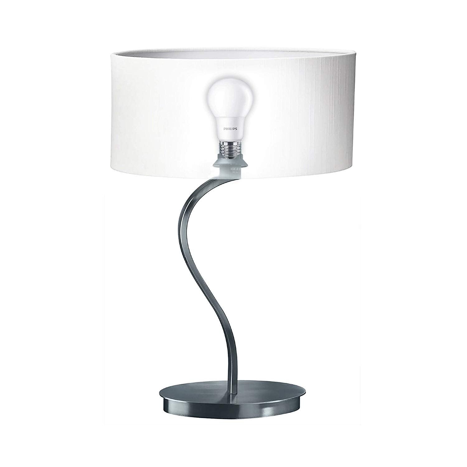 Philips LED A19 Light Bulb, 1500 Lumen, Daylight (5000K), 13.5W=100W, E26 Base, 4-Pack, Plastic