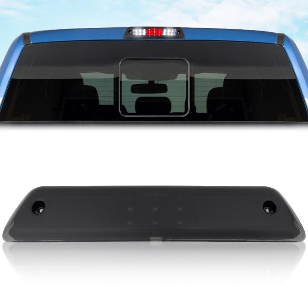 RECON 3rd Brake Light Kit for 2009-2014 F150, Smoked Black Lens, White Cargo Lights, Model 264111BK