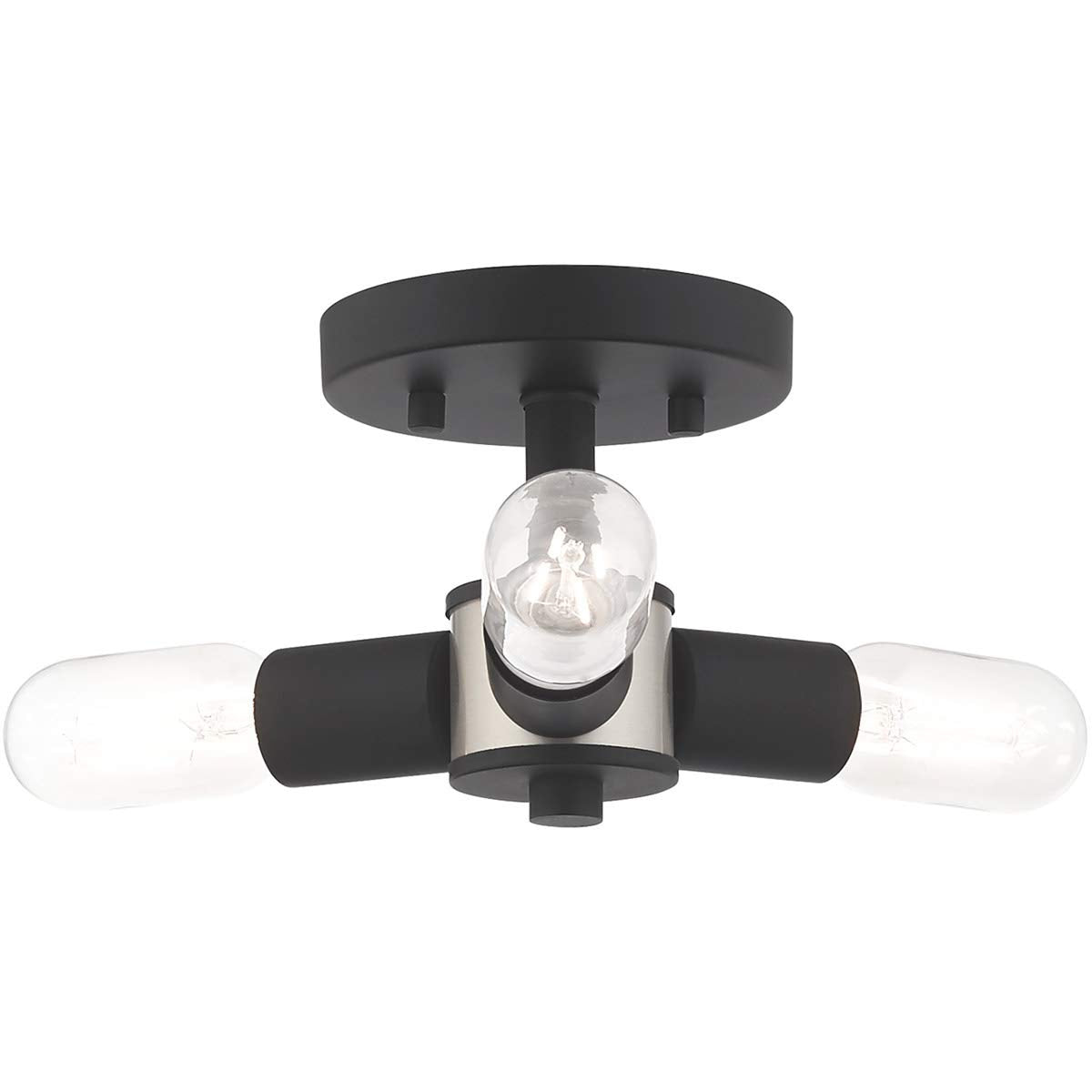 Livex Lighting 3 Lt Black Ceiling Mount