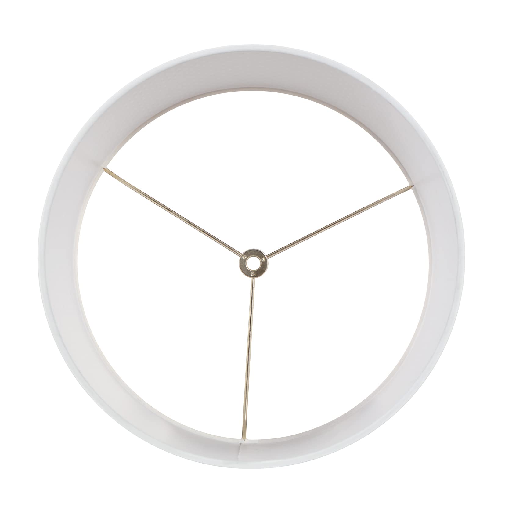 Aspen Creative Drum Lamp Shade, 8in Parchment White Paper, Model 31245