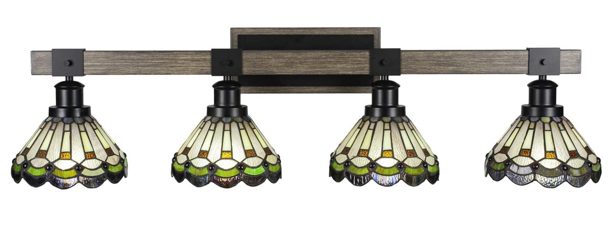 Tacoma - 4 Light Bath Bar-10 Inches Tall And Inches Wide