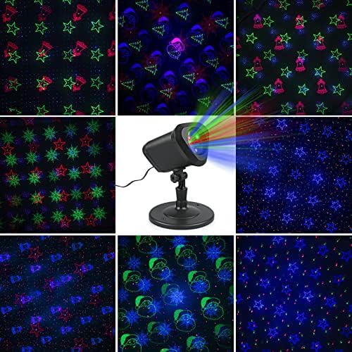 2022 Designed Rgb Christmas Projector Lights Outdoor Waterproof Laser Light Red Green And Blue Star Shower With Remote Landscape