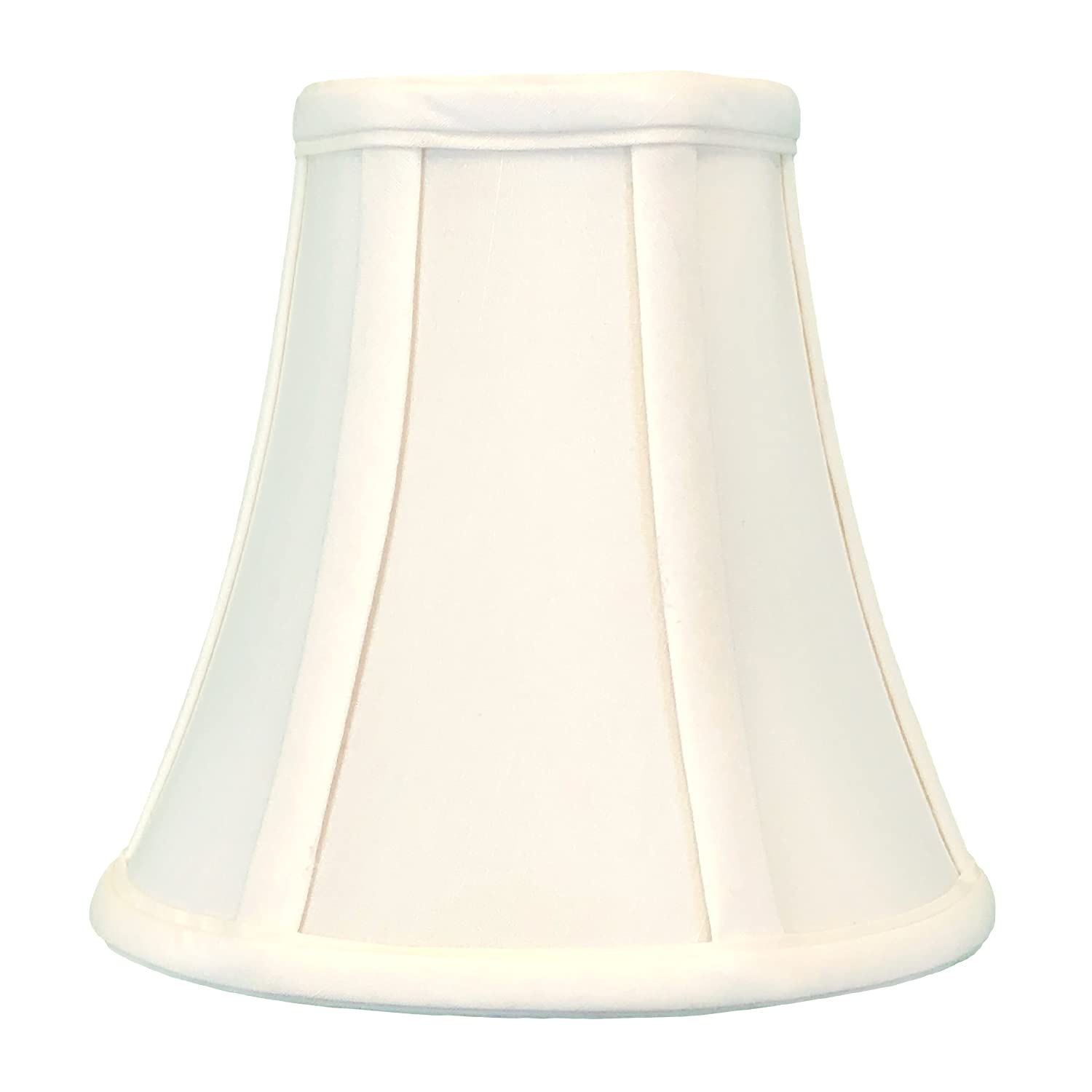 Royal Designs, Inc. True Bell Lamp Shade With Round Clip, Eggshell, 3.75&quot; X 7&quot; X 6.75, Bs-704Rc-7Eg