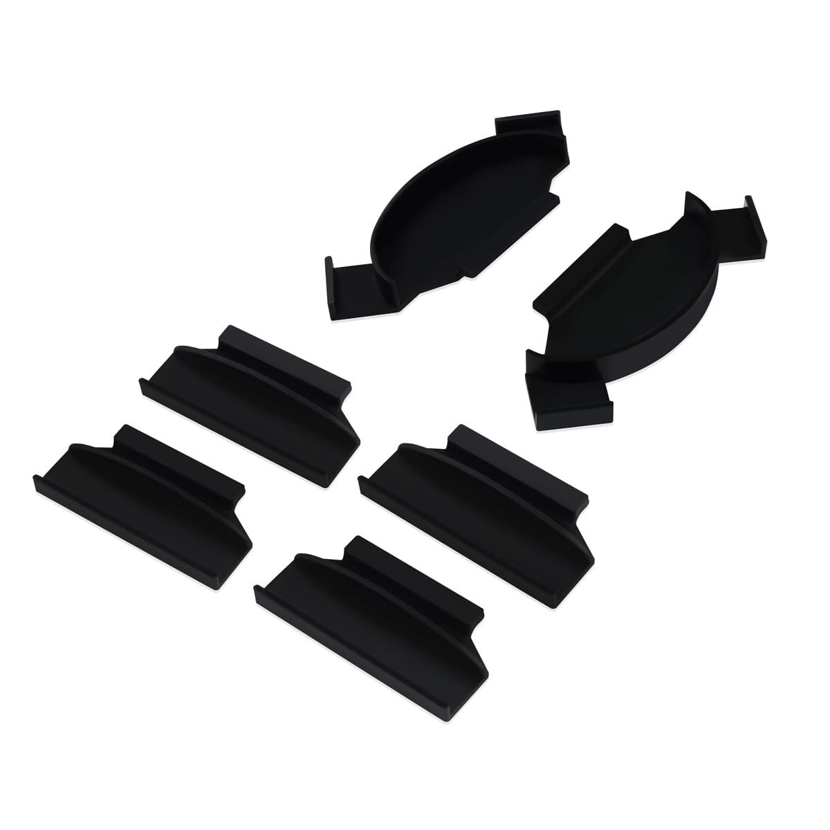 Hqparrts Brackets For Philips Hue Play Gradient Lightstrip, Mounting Clips Compatible With Philips Hue Play Gradient Lightstrip 55/65/75 Inch, Black