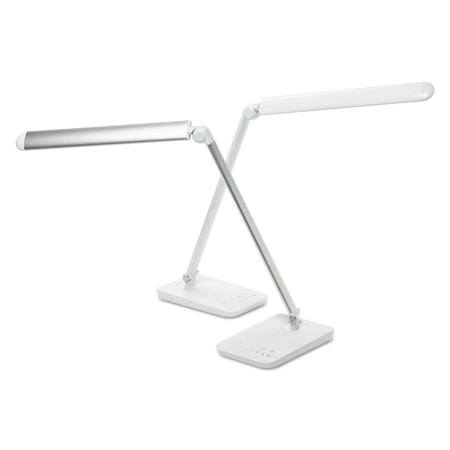 Safco 1001Wh Vamp Led Modern Abs Desk Lamp With Usb Port And Dimmer Switch  White