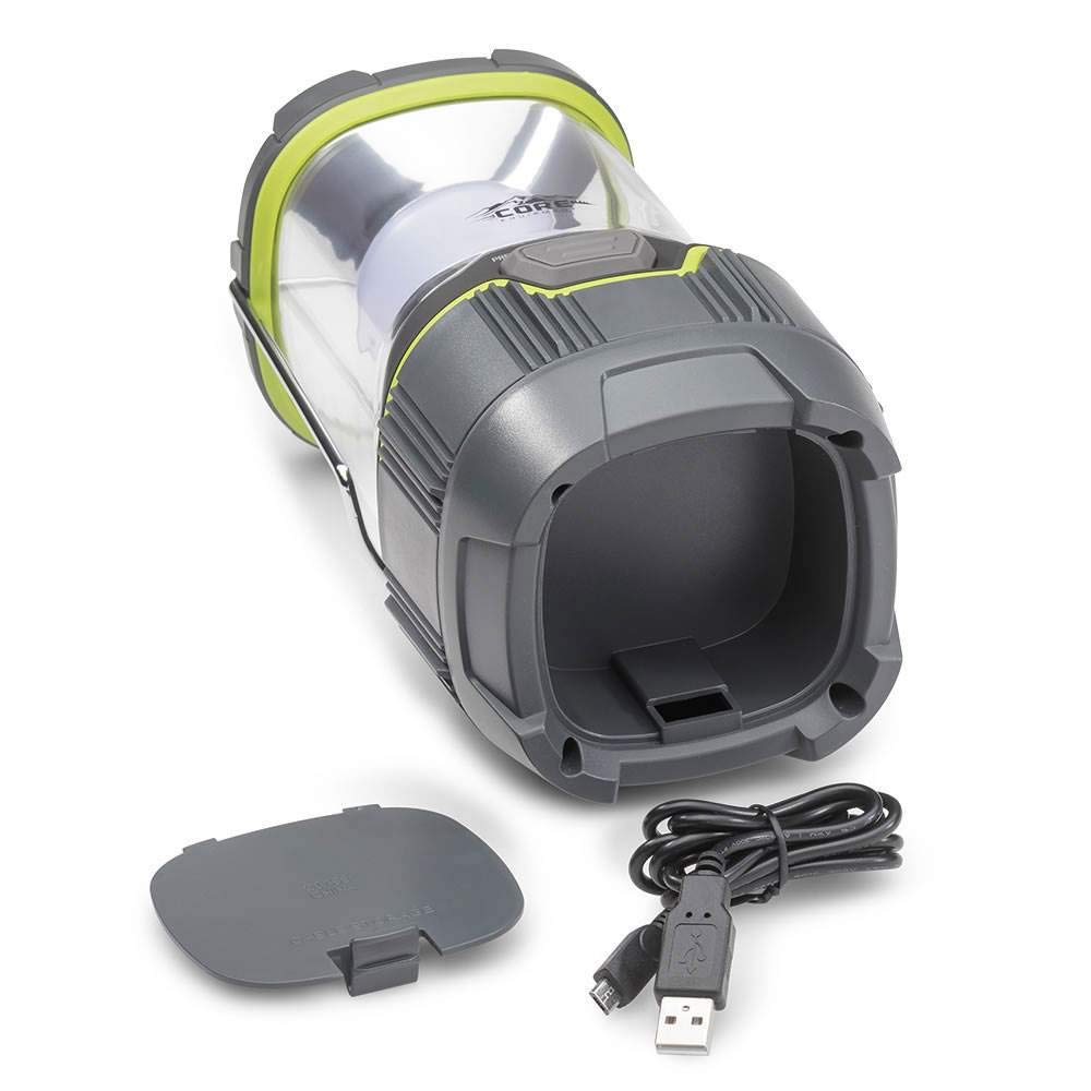 CORE 1000 Lumen CREE LED Rechargeable Camping Lantern - Charges Phones, 1-Pack, Model 40033