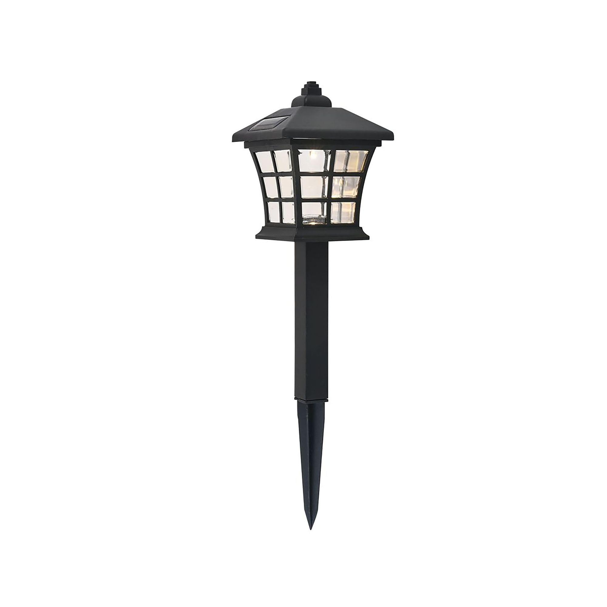 Living District Dux 6Pack Plastic Outdoor LED Pathway Light in Black