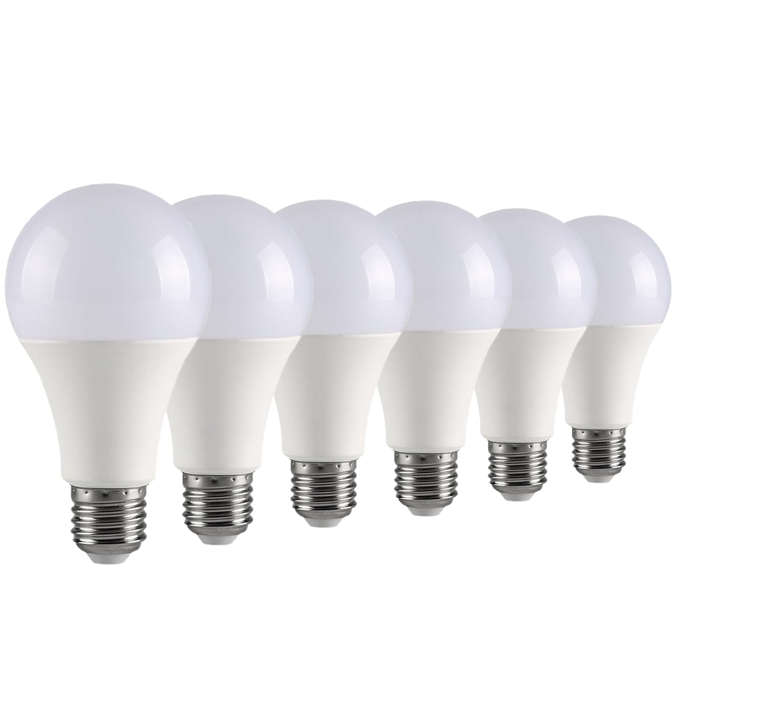 Goduora 6 Pack 3-Way Led Light Bulb 50W/100W/150W Equivalent, 3000K Soft White, 3-Level Dimmable (Low/Medium/High), E26 Base, A1