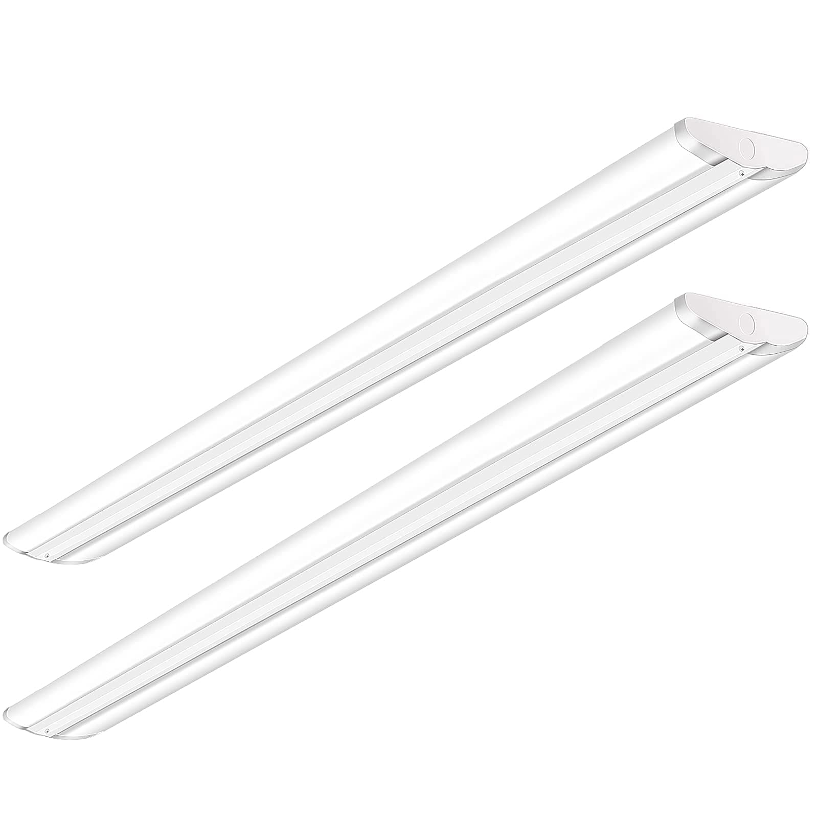 Antlux 110W 8Ft Led Wraparound Ultra Slim Strip Lights, 12600Lm, 4000K, 8 Foot Led Garage Shop Lights, Flush Mount Warehouse Off