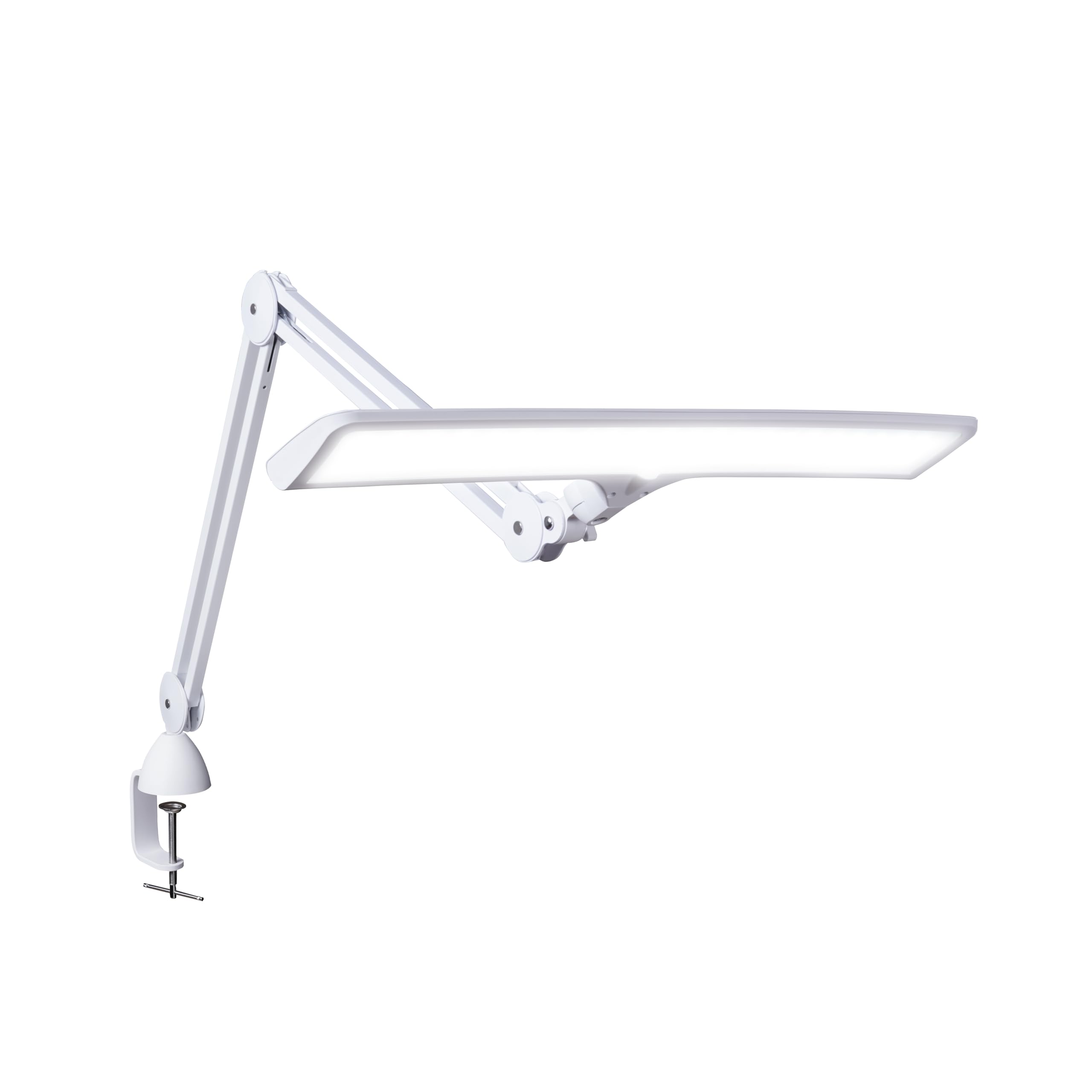 Daylight Company Lumi Task Lamp,+95 CRI, 4000 Lux,Craft Light, Super Bright Desk Lamp, Touch Dimmable, 2 Brightness Levels, Idea