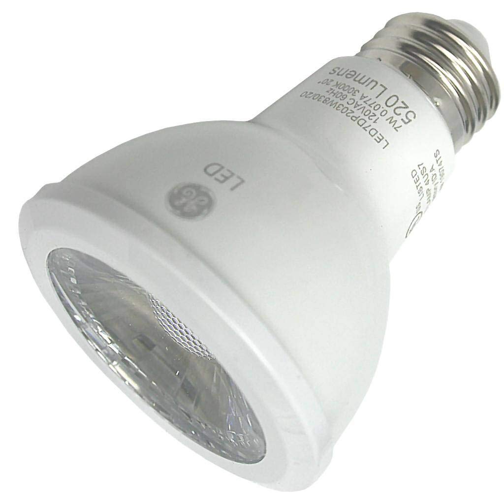 GE LED Directional Lamp LED7DP203W830/20, White, Plastic Material, Energy Efficient