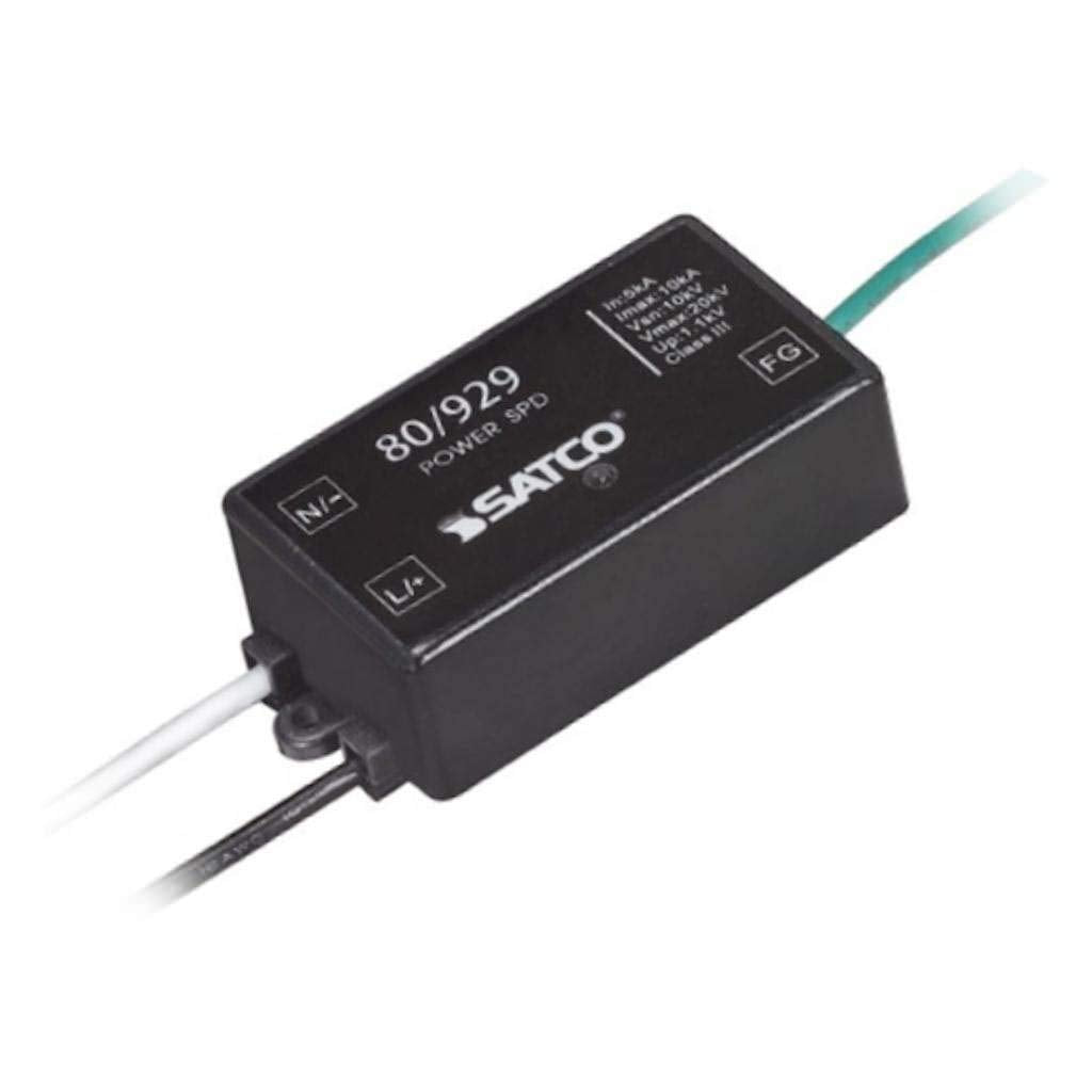 Satco LED Surge Protector 100-277 Volt Model 80-929 Height 0.83in Length 3.19in Glass