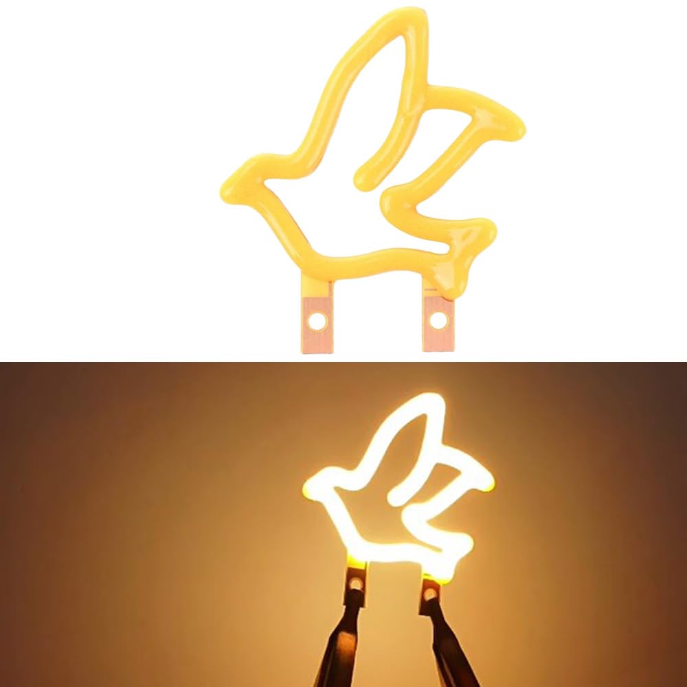 Kopida 3V Led Cob Filament Edison Bulb Filament Led Bead Diodes Light Accessories Lamp Parts, Love Letter Shape Filament Dc3V Co